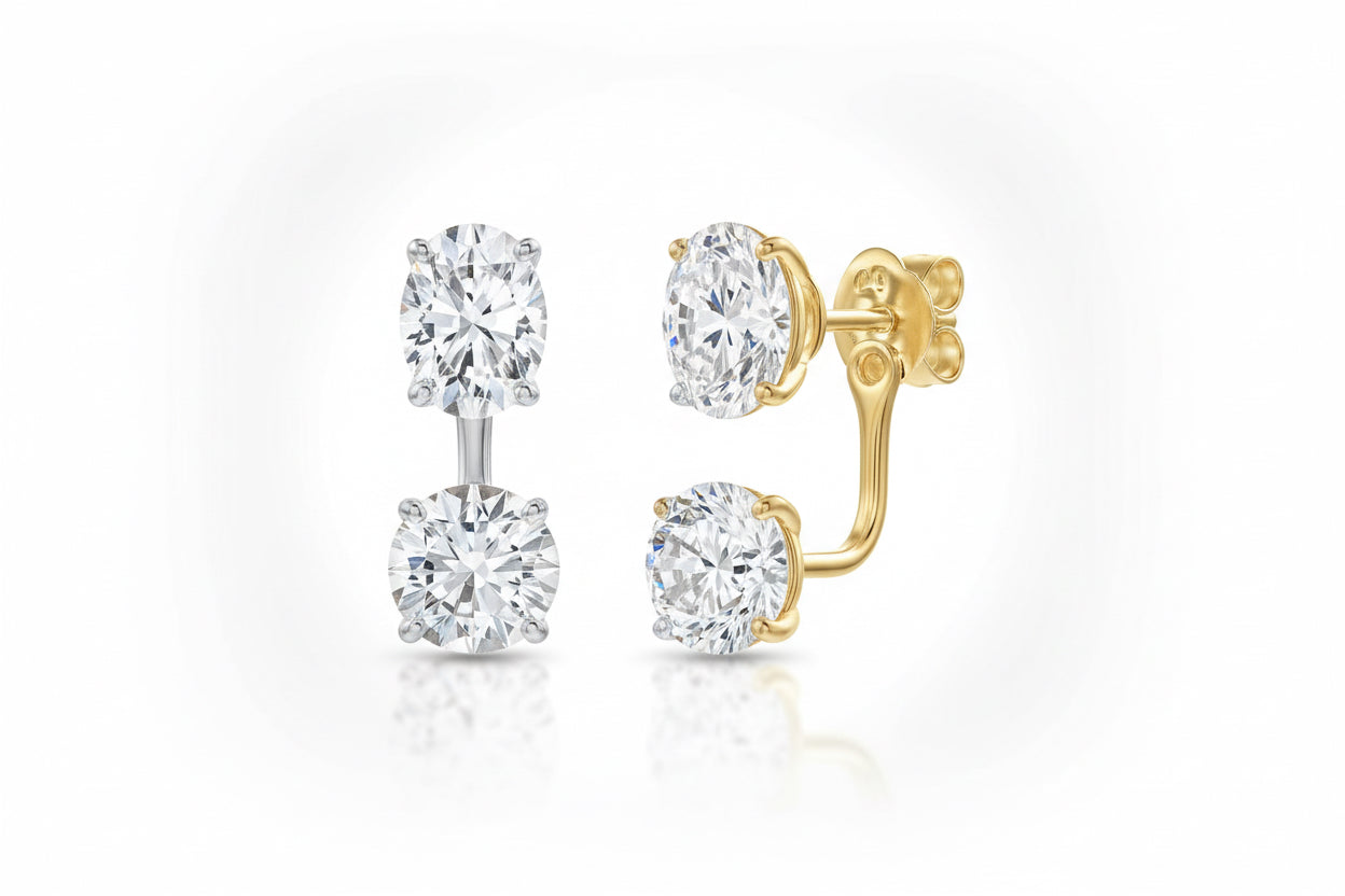 10Kt Fancy Lobe Earrings