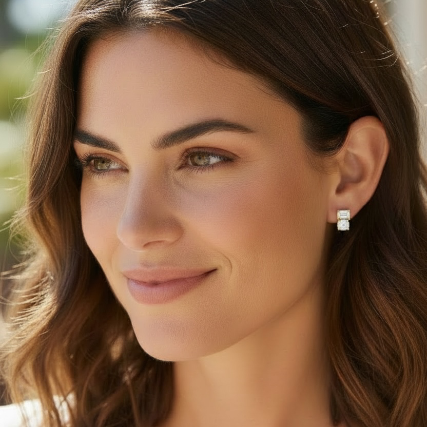 10Kt Elegantly Styled Studs