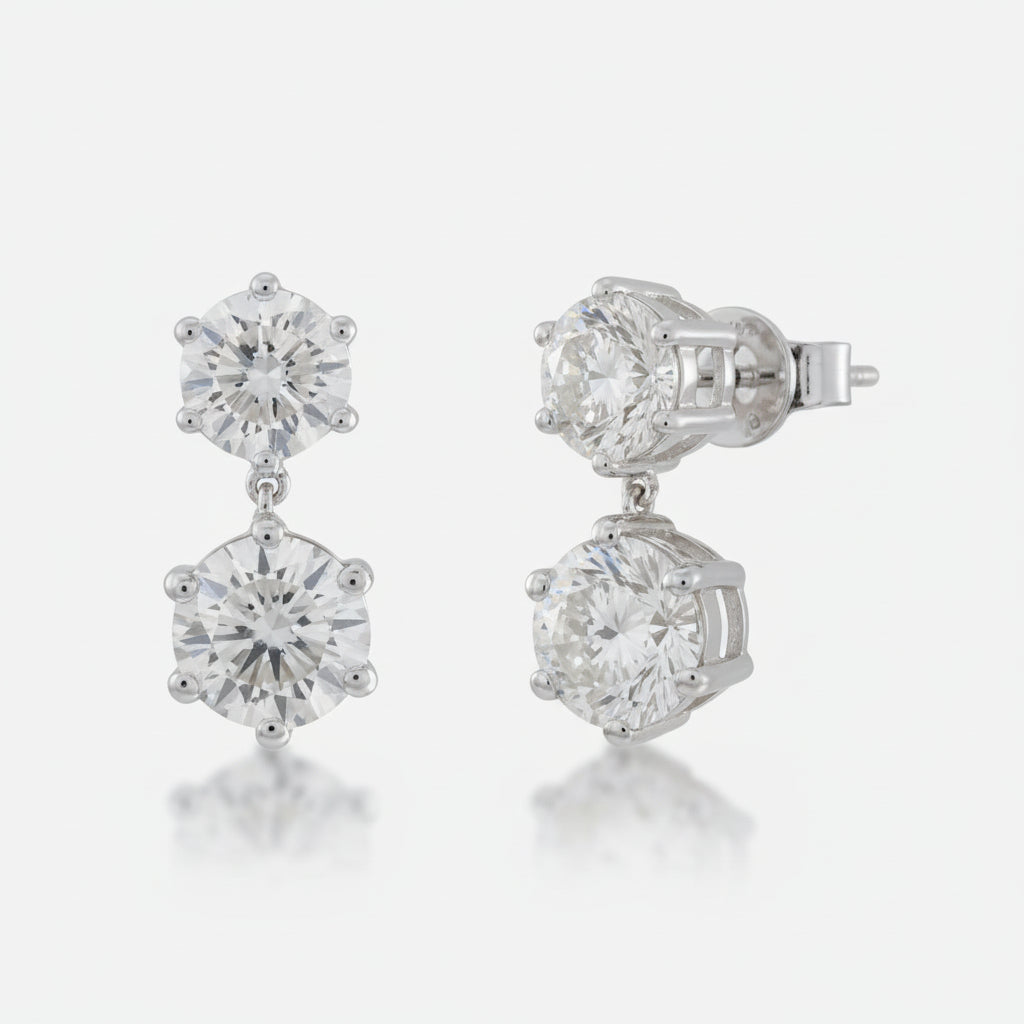 18Kt Sophisticated Drop Earrings