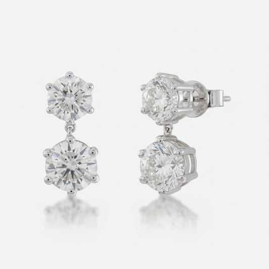 18Kt Sophisticated Drop Earrings