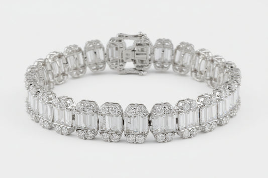 18Kt Fancy Tennis Bracelet