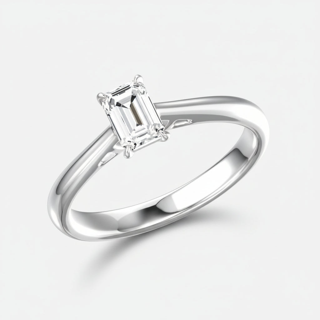 10Kt Classic Emerald Ring