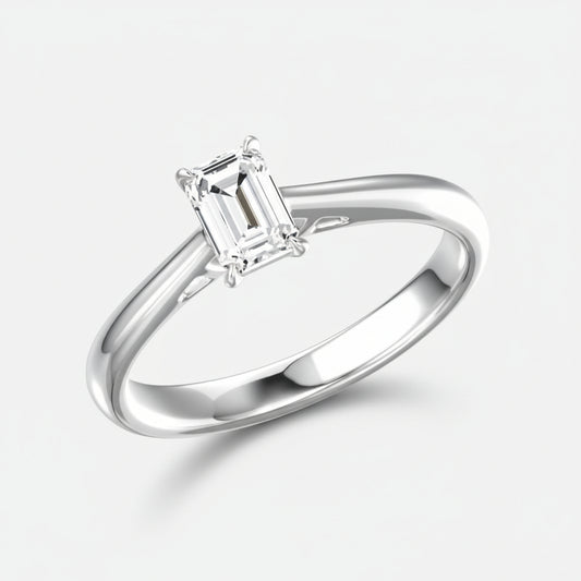 10Kt Classic Emerald Ring