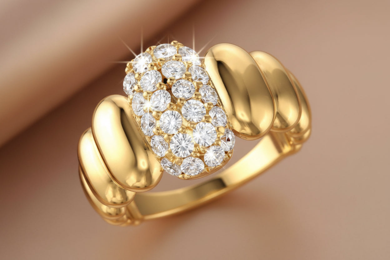 10Kt Yellow Gold Unique Ring