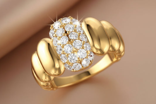 10Kt Yellow Gold Unique Ring