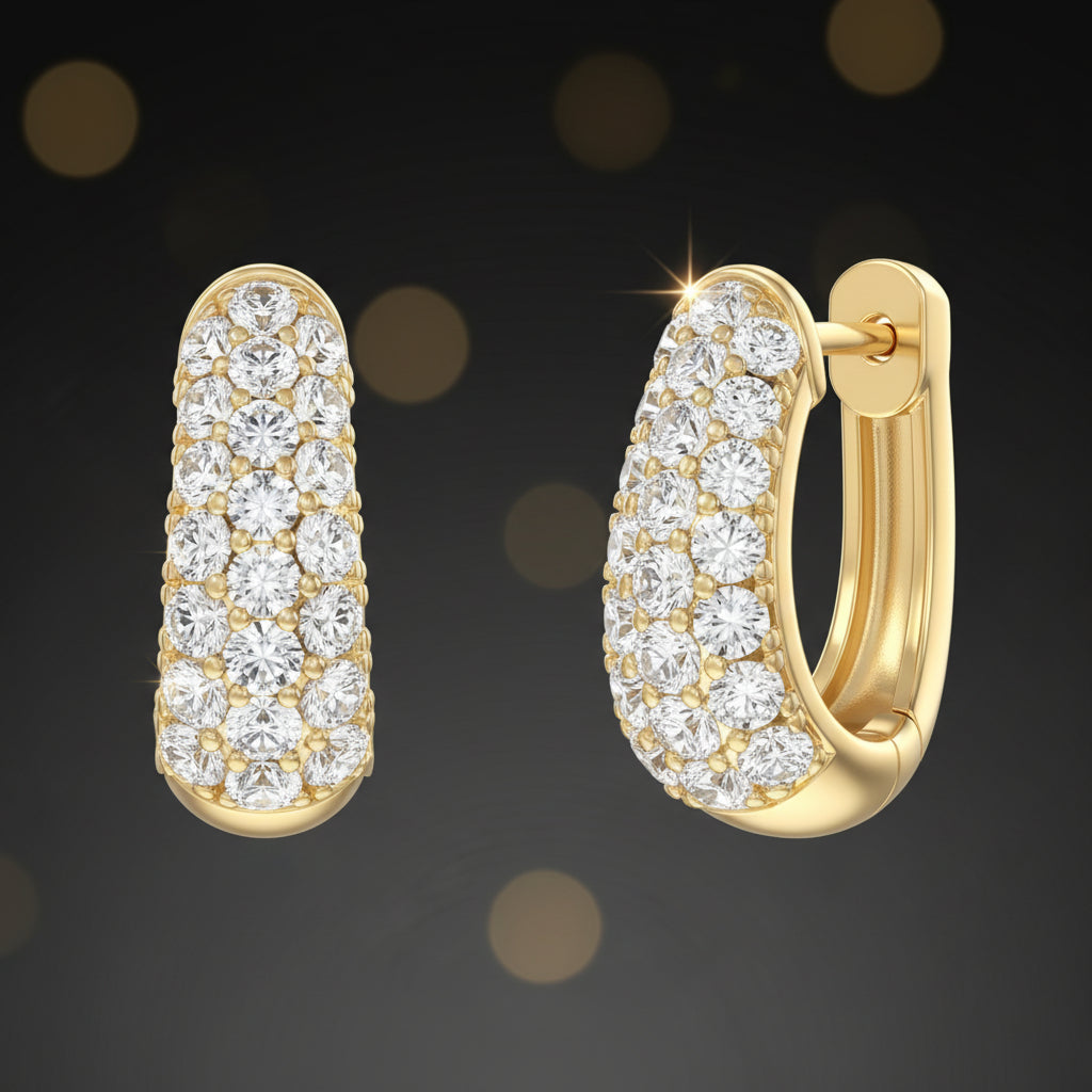 10Kt Fancy Full Body Hoops